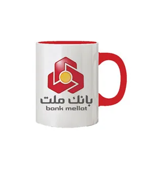 ماگ تبلیغاتی دسته و داخل رنگی با چاپ